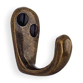 Smedbo BA245 1 1/2 in. Single Coat Hook in Antique Brass from the Classic Collection